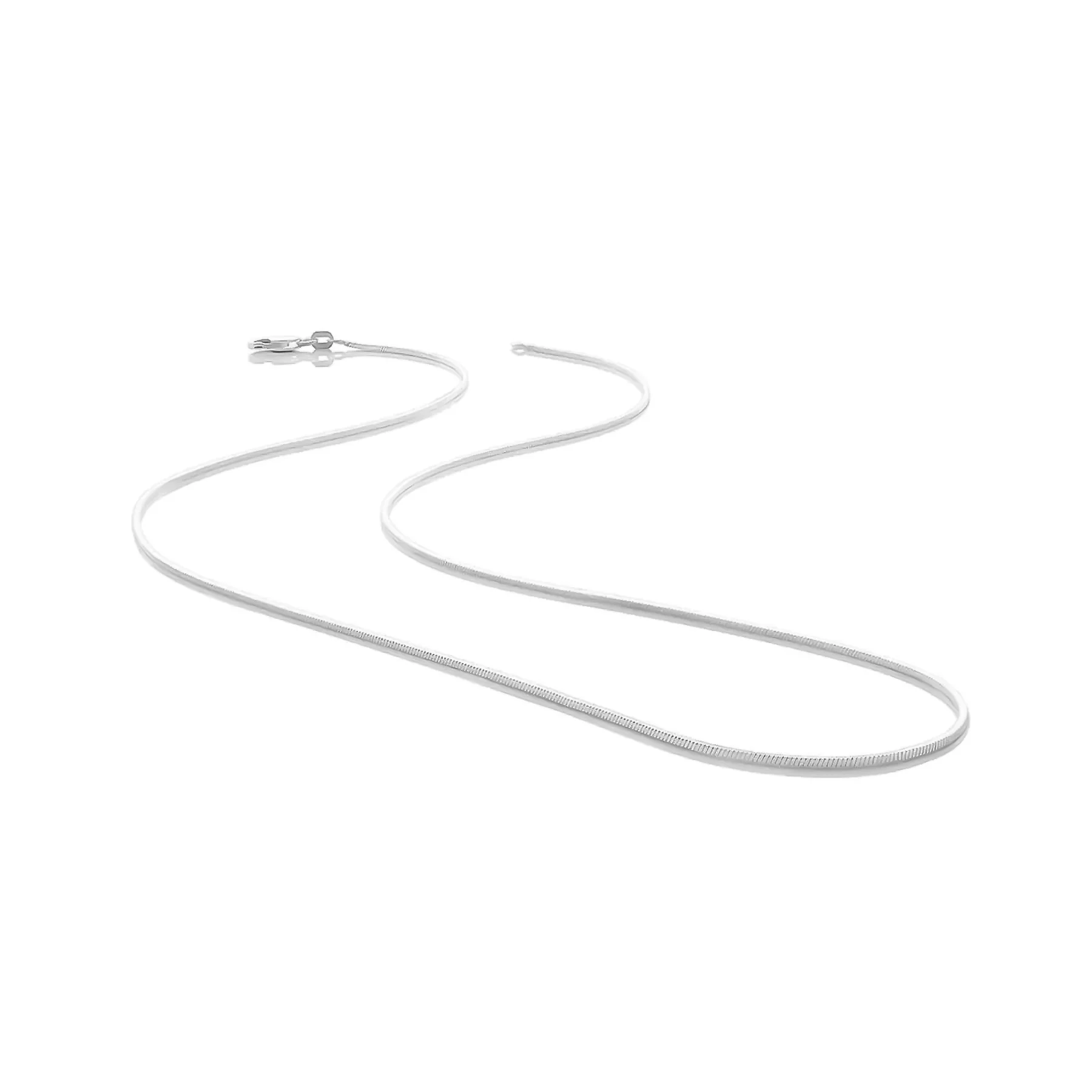 1.5MM STERLING SILVER SQUARE SNAKE CHAIN - Image 11