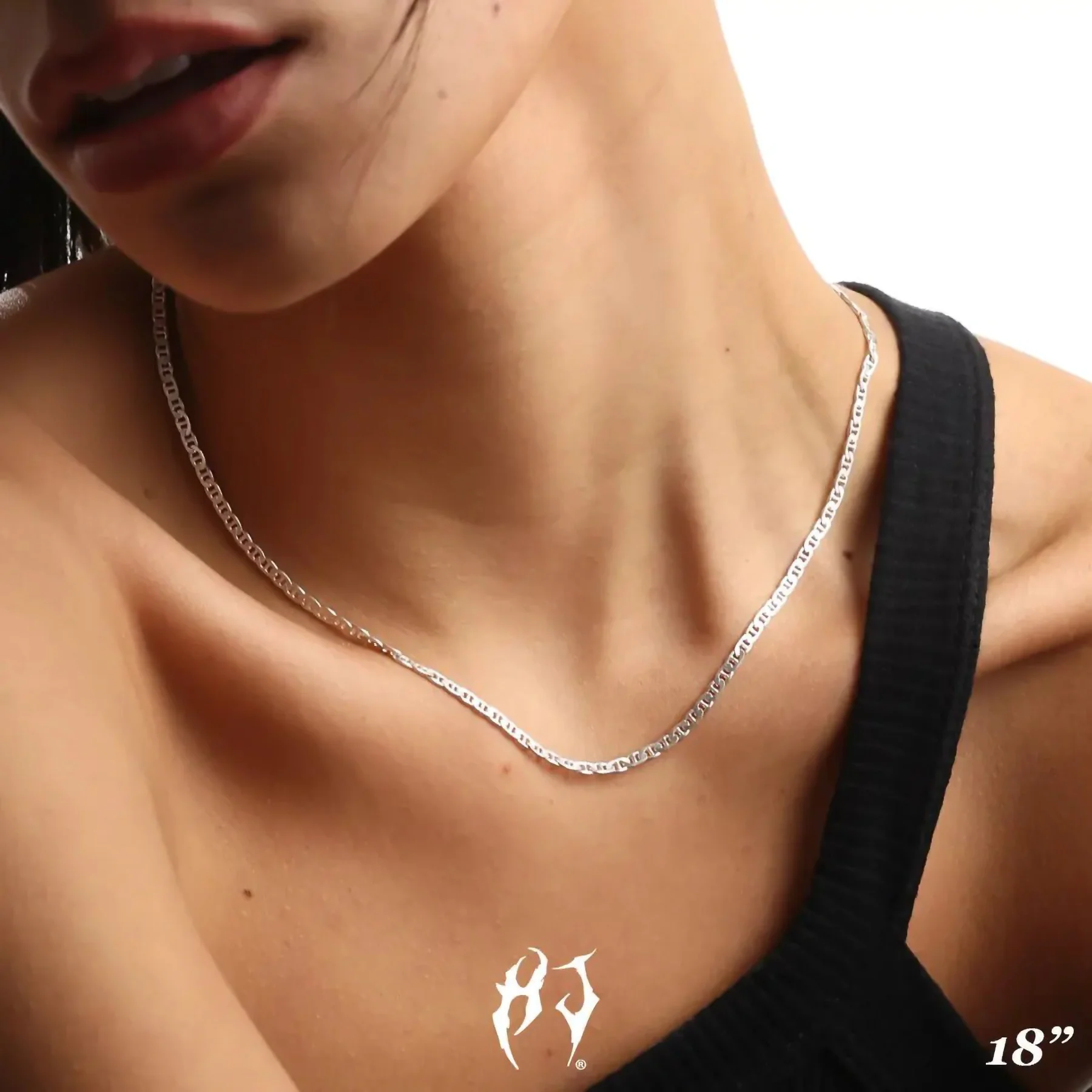 3MM STERLING SILVER MARINER CHAIN - Image 10