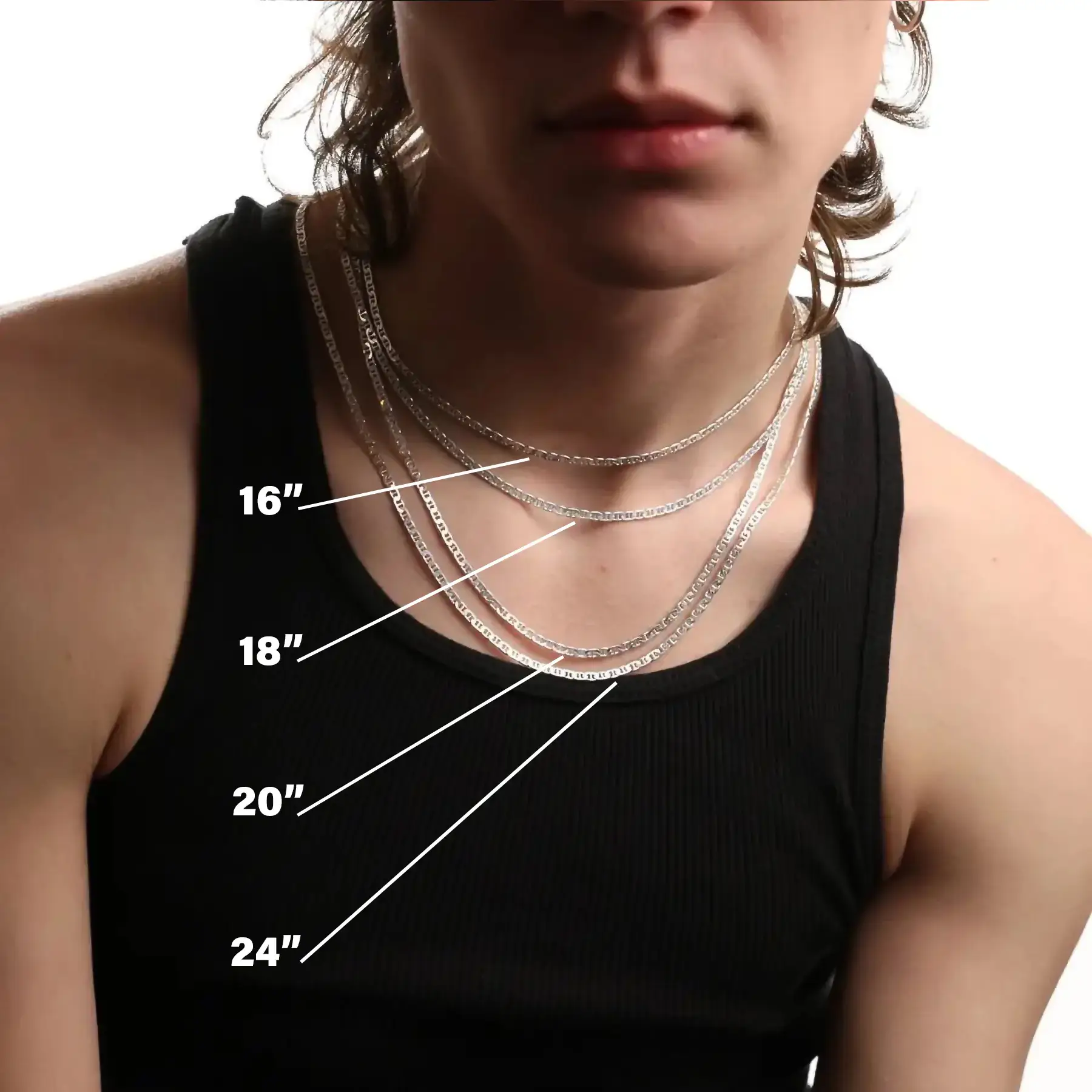 3MM STERLING SILVER MARINER CHAIN - Image 11
