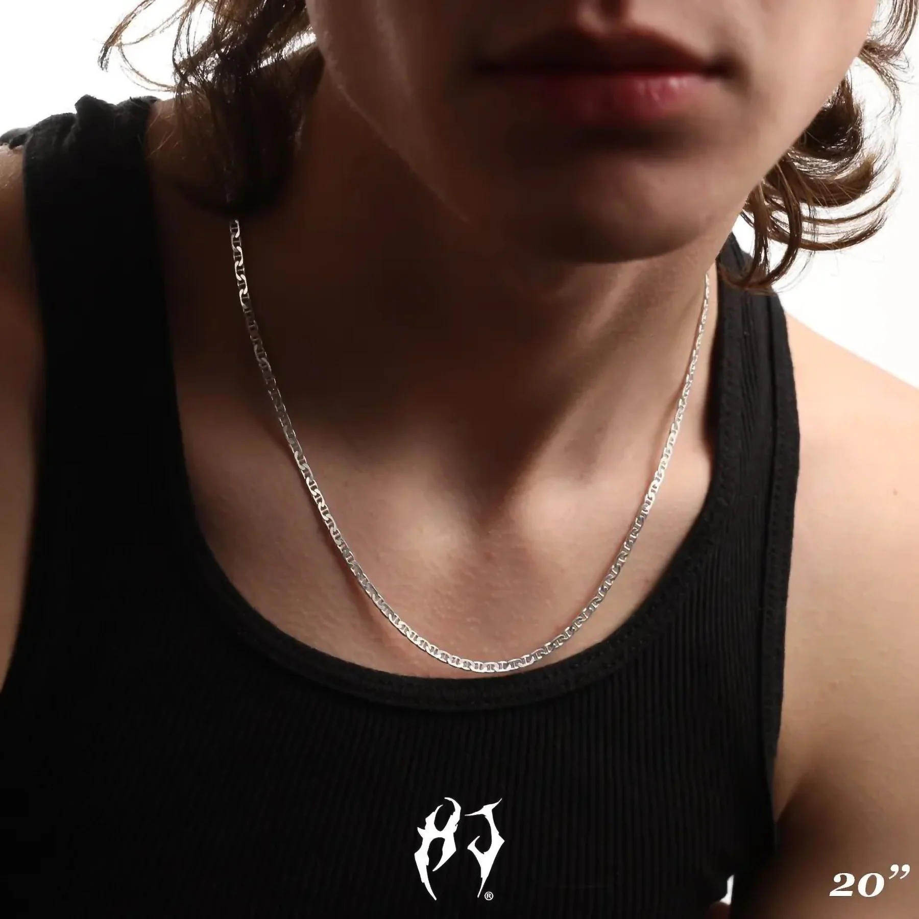 3MM STERLING SILVER MARINER CHAIN - Image 6