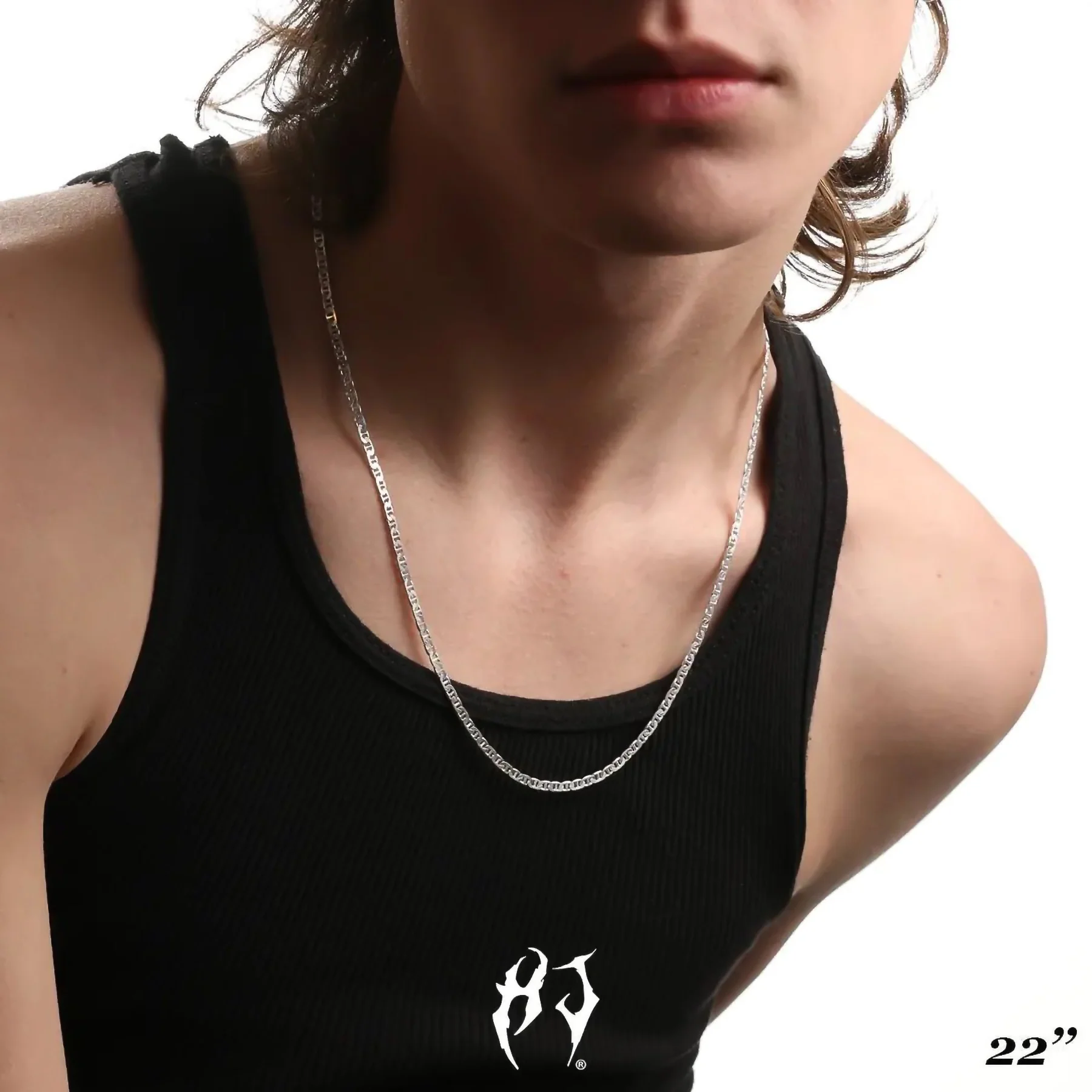 3MM STERLING SILVER MARINER CHAIN - Image 9